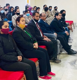 Students and faculty members of the clinical nutrition department at IIMT University, Meerut